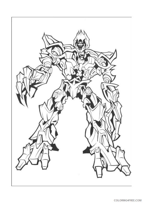 Transformers Coloring Pages Printable Coloring4free