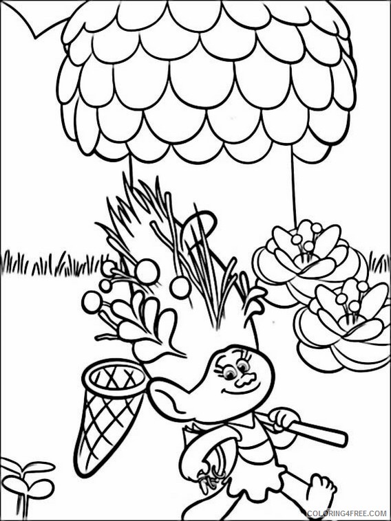 Trolls Coloring Pages Printable Coloring4free