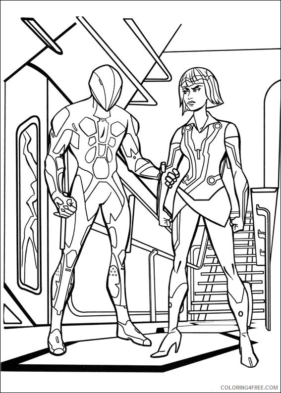Tron Coloring Pages Printable Coloring4free