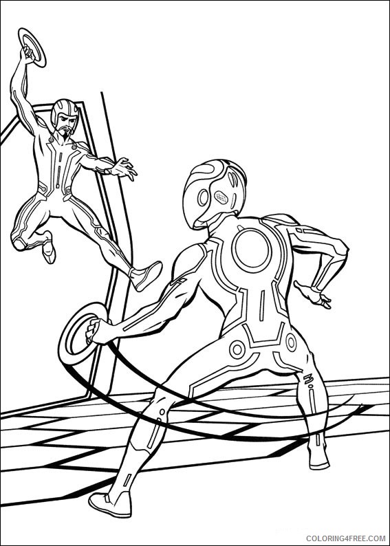 Tron Coloring Pages Printable Coloring4free