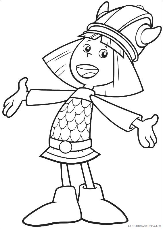 Vicky the Viking Coloring Pages Printable Coloring4free
