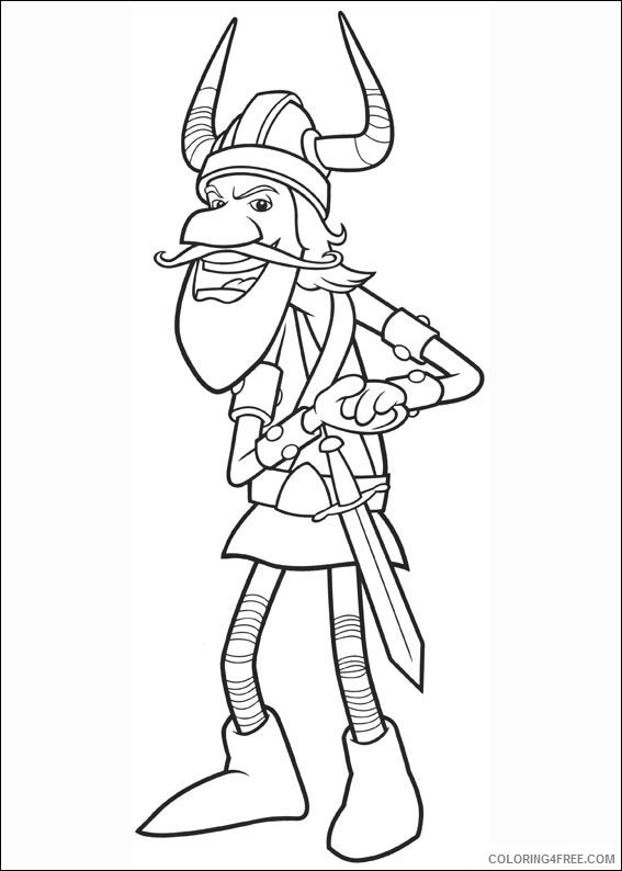 Vicky the Viking Coloring Pages Printable Coloring4free