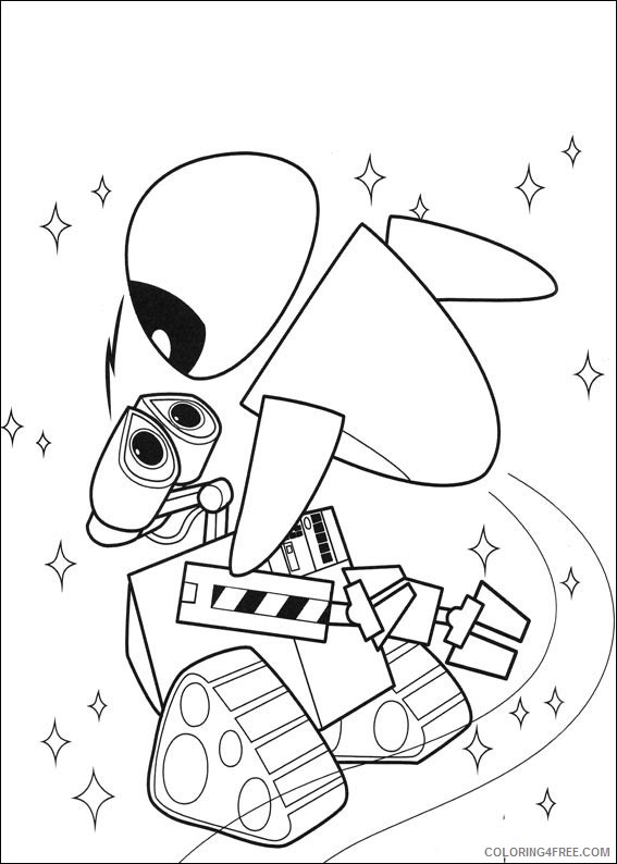 Wall E Coloring Pages Printable Coloring4free