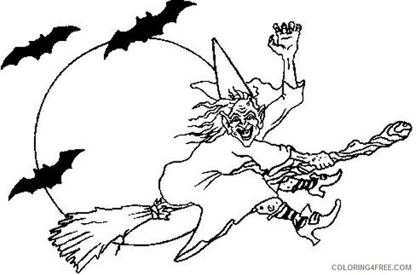 Witch Coloring Pages Printable Coloring4free