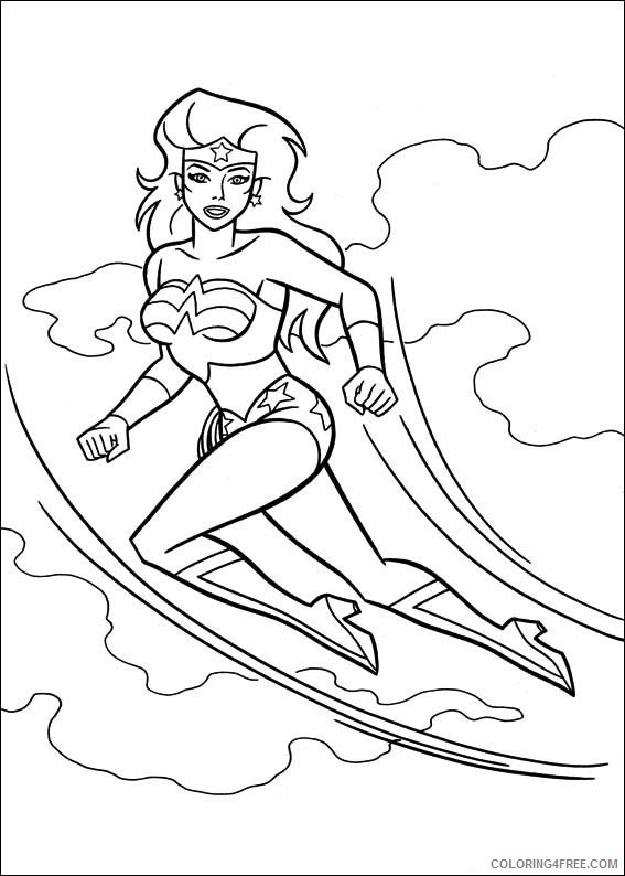 Wonder Woman Coloring Pages Printable Coloring4free