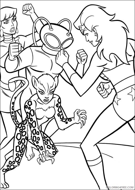 Wonder Woman Coloring Pages Printable Coloring4free