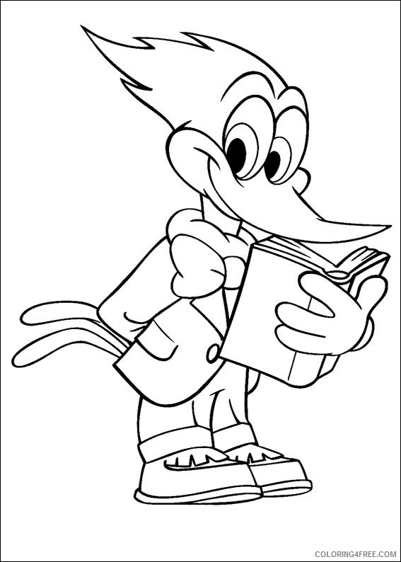 Woody Woodpecker Coloring Pages Printable Coloring4free