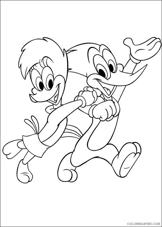 Woody Woodpecker Coloring Pages Printable Coloring4free
