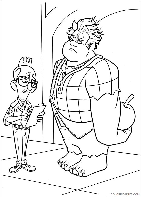 Wreck It Ralph Coloring Pages Printable Coloring4free