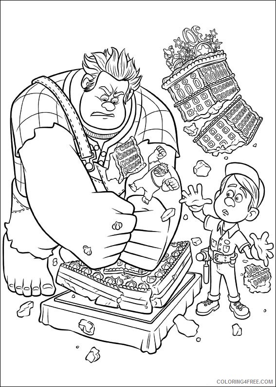 Wreck It Ralph Coloring Pages Printable Coloring4free