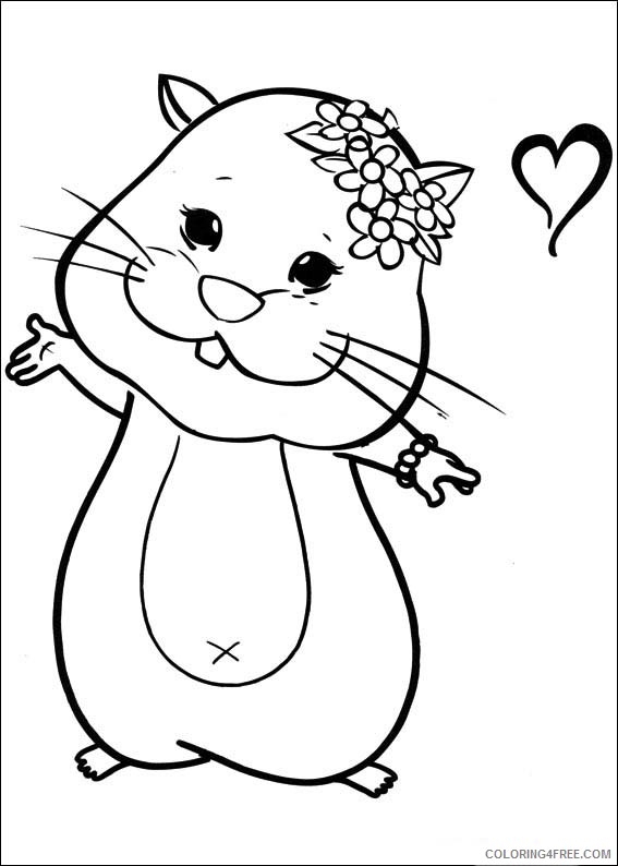 ZhuZhu Pets Coloring Pages Printable Coloring4free