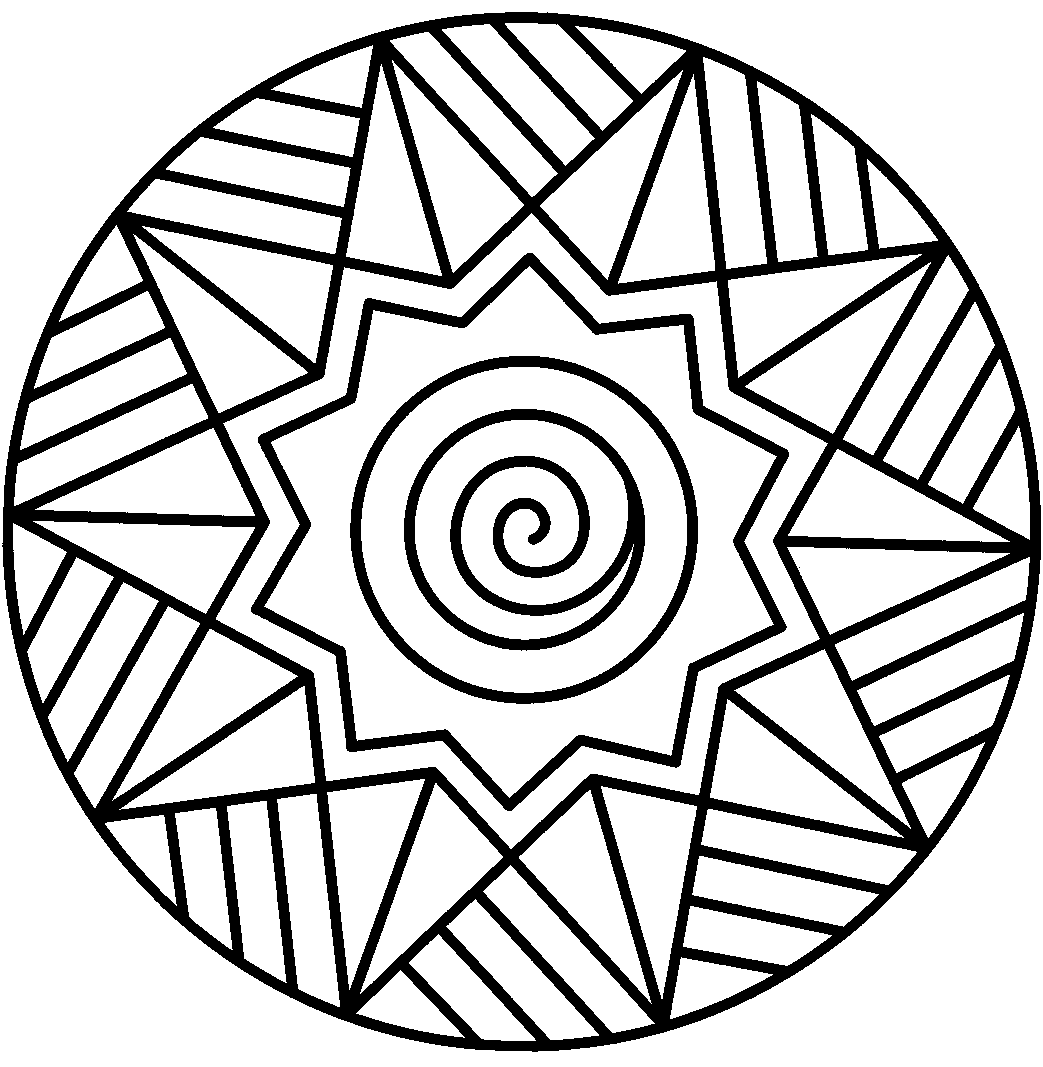 abstract printable coloring pages for kids Coloring4free