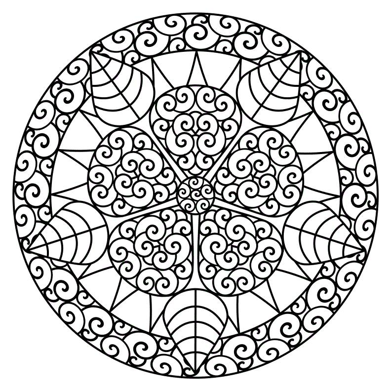 abstract printable coloring pages to print Coloring4free