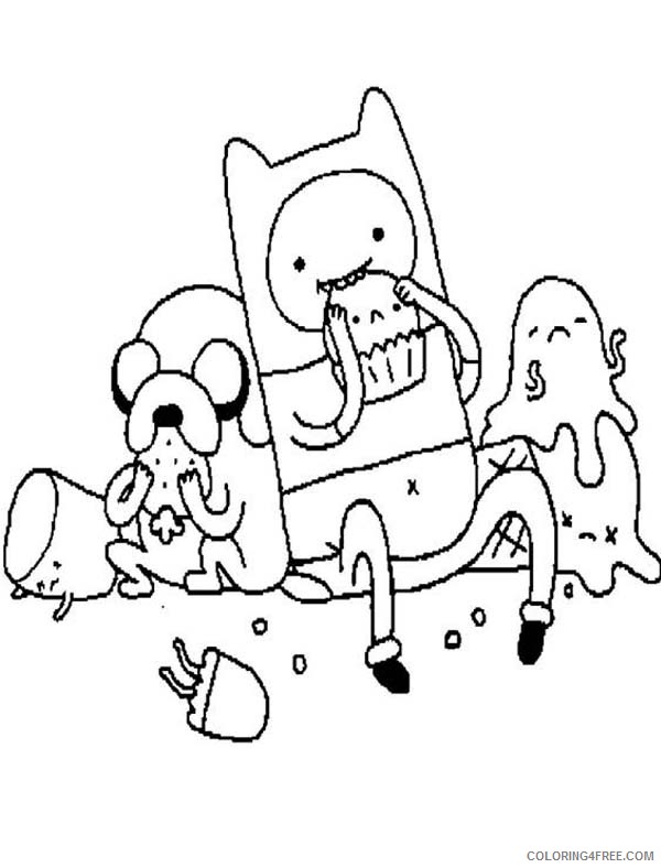 adventure time coloring pages free printable Coloring4free