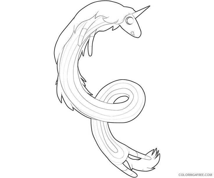 adventure time coloring pages lady rainicorn Coloring4free