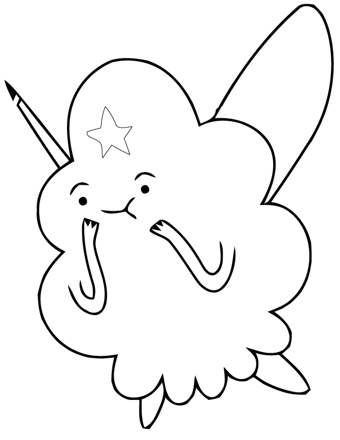 adventure time coloring pages lumpy space princess Coloring4free
