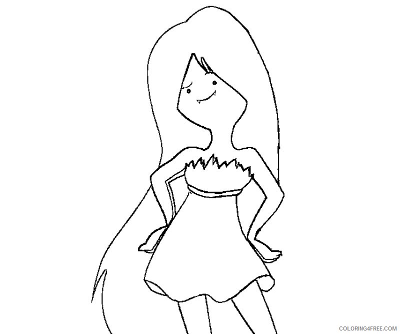 adventure time marceline coloring pages Coloring4free