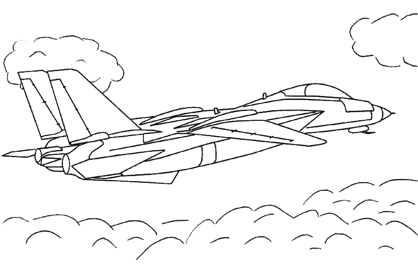airplane coloring pages fighter jet Coloring4free