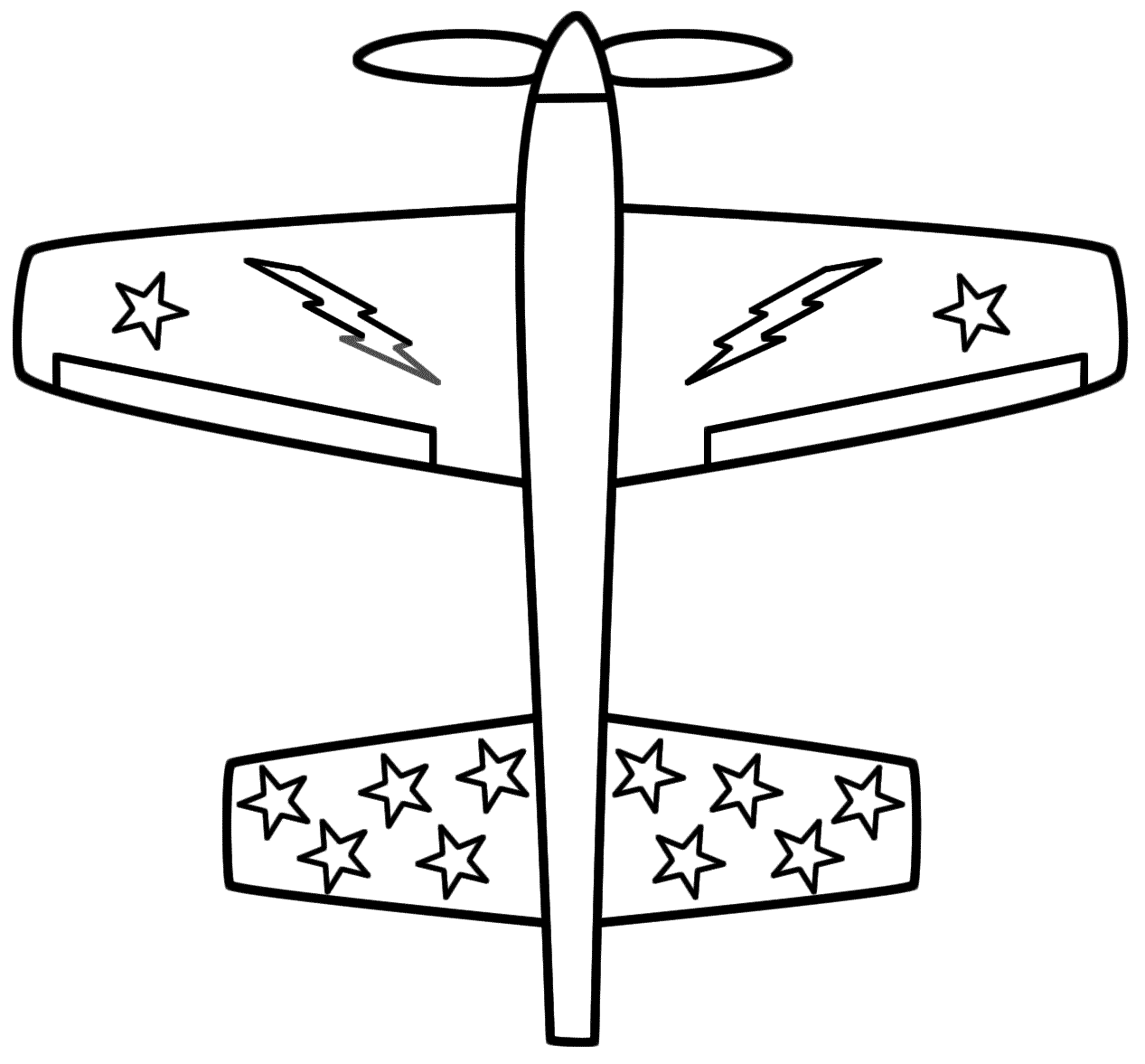 airplane coloring pages for kindergarten Coloring4free