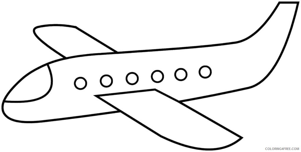 airplane coloring pages for toddler Coloring4free
