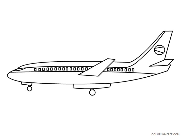 airplane coloring pages free to print Coloring4free