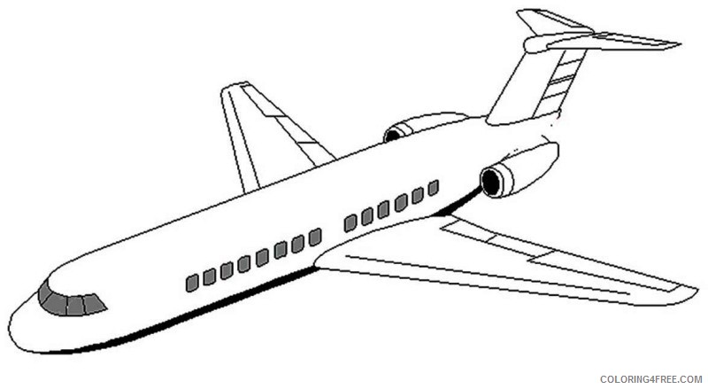 airplane coloring pages jet airplane Coloring4free