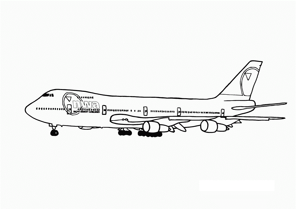 airplane coloring pages to print Coloring4free