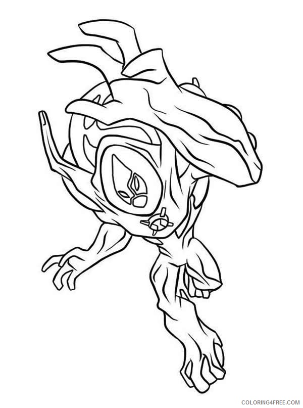 alien coloring pages ben 10 Coloring4free