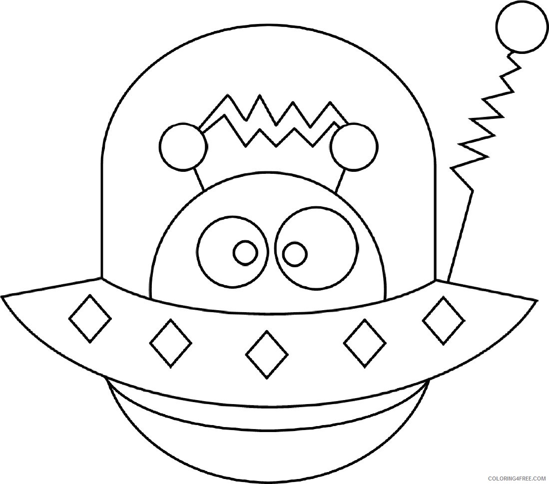alien coloring pages for toddler Coloring4free