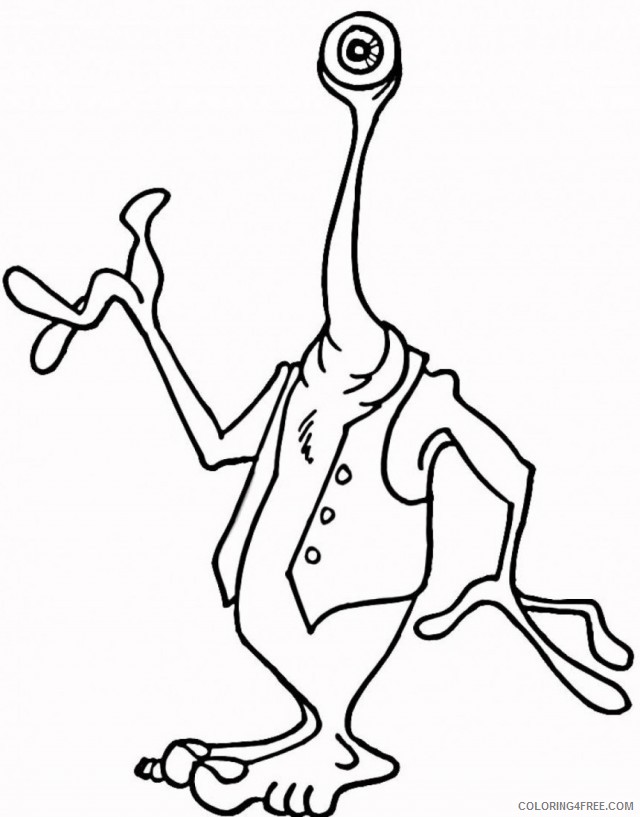 alien coloring pages free to print Coloring4free
