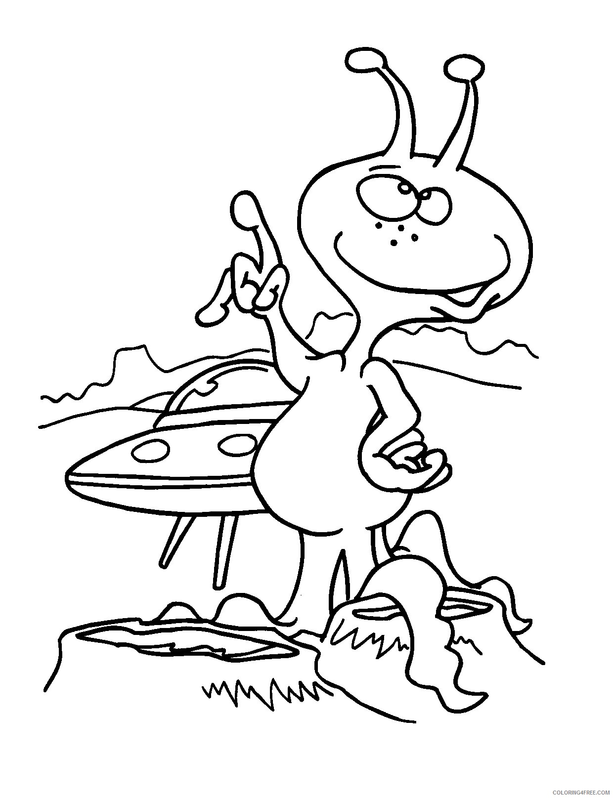 alien coloring pages to print Coloring4free