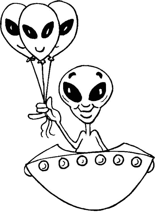 alien coloring pages with big eyes Coloring4free