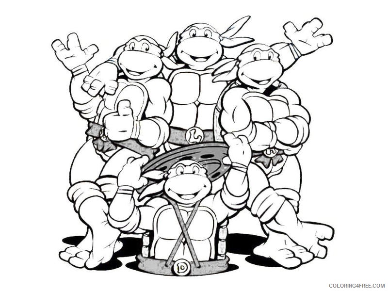 all ninja turtle coloring pages Coloring4free