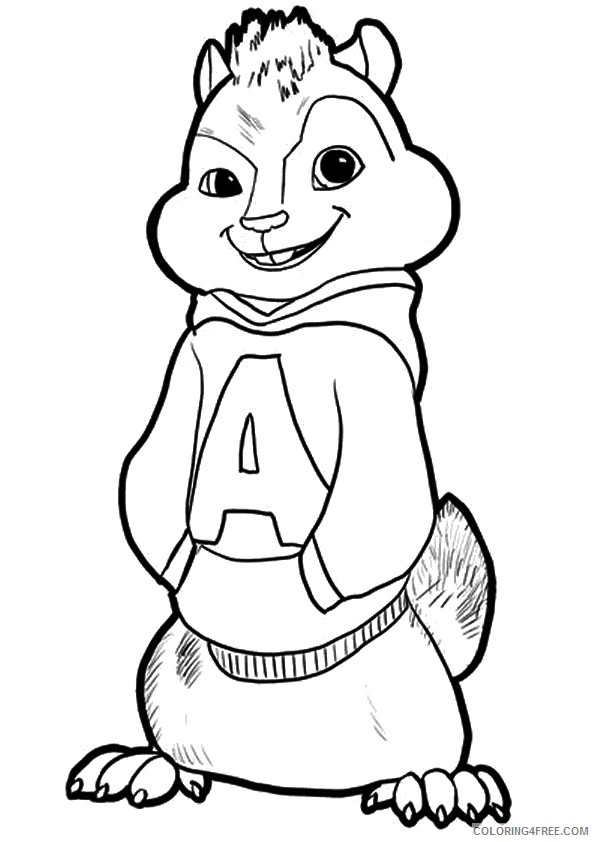 alvin and the chipmunks coloring pages alvin Coloring4free