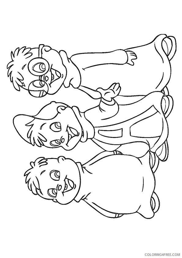 alvin and the chipmunks coloring pages for kids Coloring4free