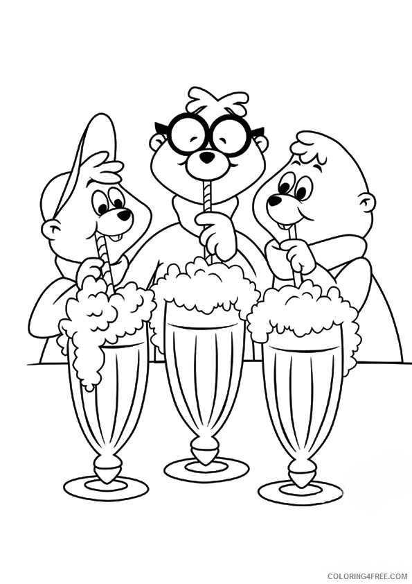 alvin and the chipmunks coloring pages free to print Coloring4free