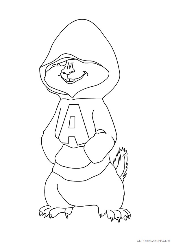 alvin and the chipmunks coloring pages hand in pocket Coloring4free