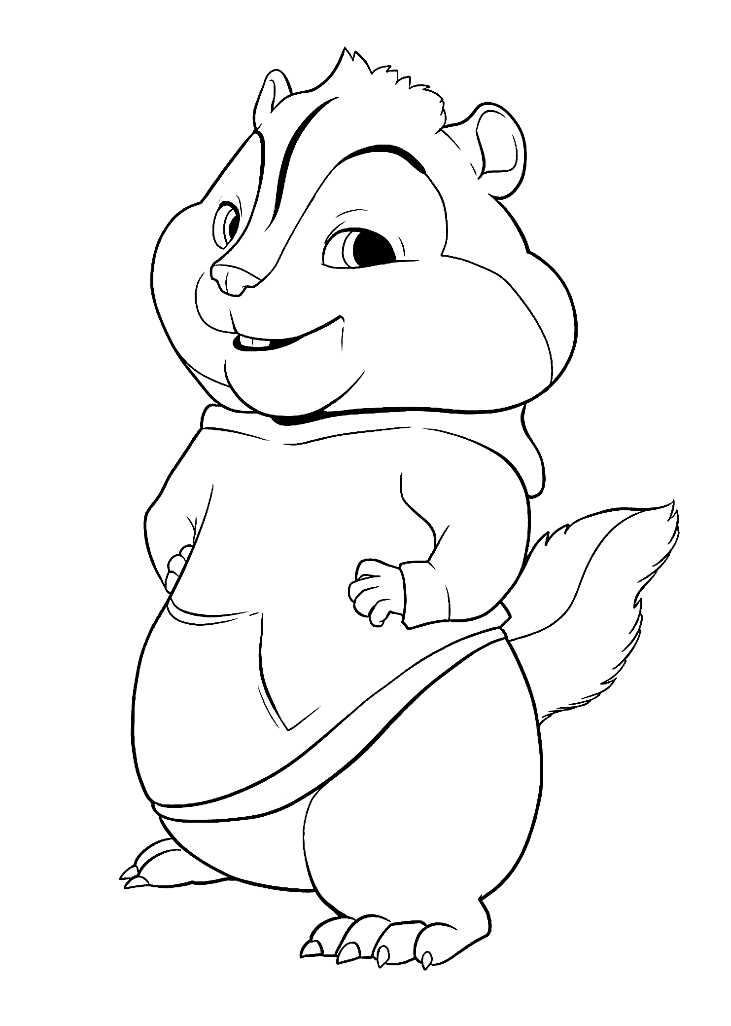 alvin and the chipmunks coloring pages theodore Coloring4free