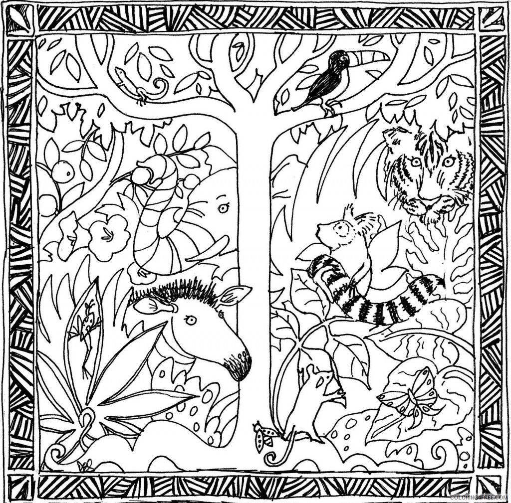 amazon rainforest coloring pages free to print Coloring4free