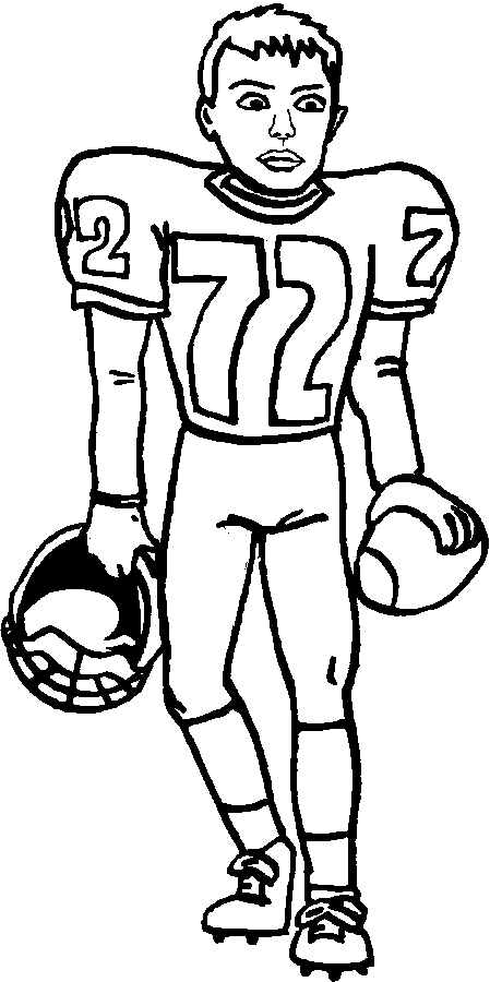 american football coloring pages for kids Coloring4free