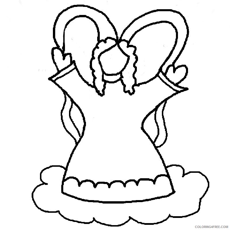 angel coloring pages for preschooler Coloring4free
