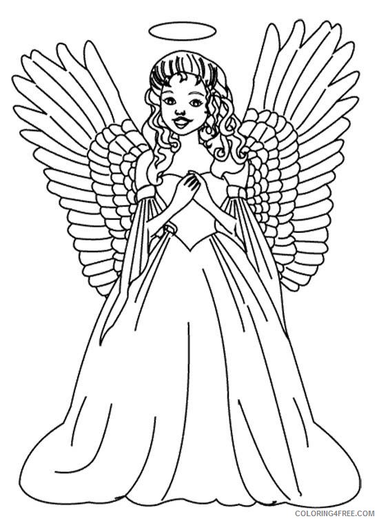 angel coloring pages free to print Coloring4free
