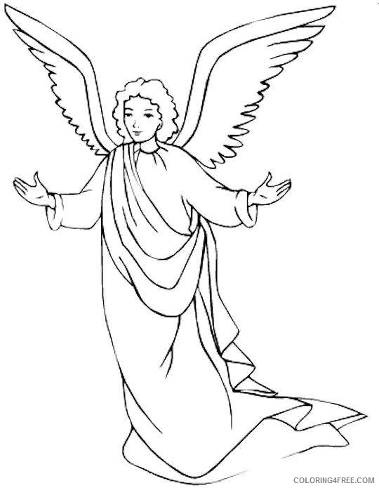angel coloring pages to print Coloring4free