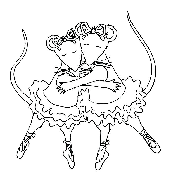 angelina ballerina coloring pages Coloring4free