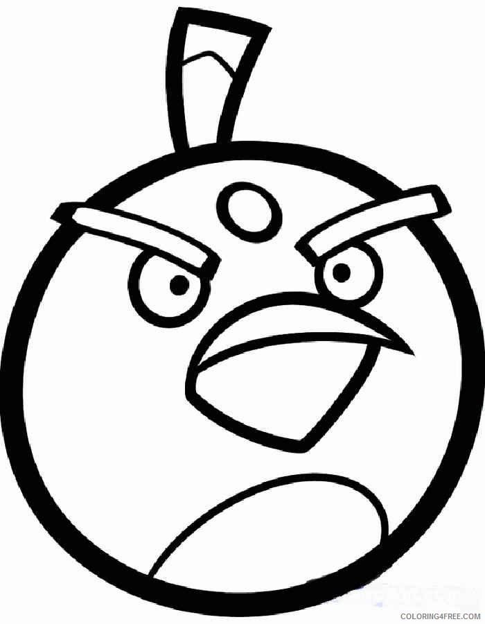 angry birds coloring pages black bird Coloring4free