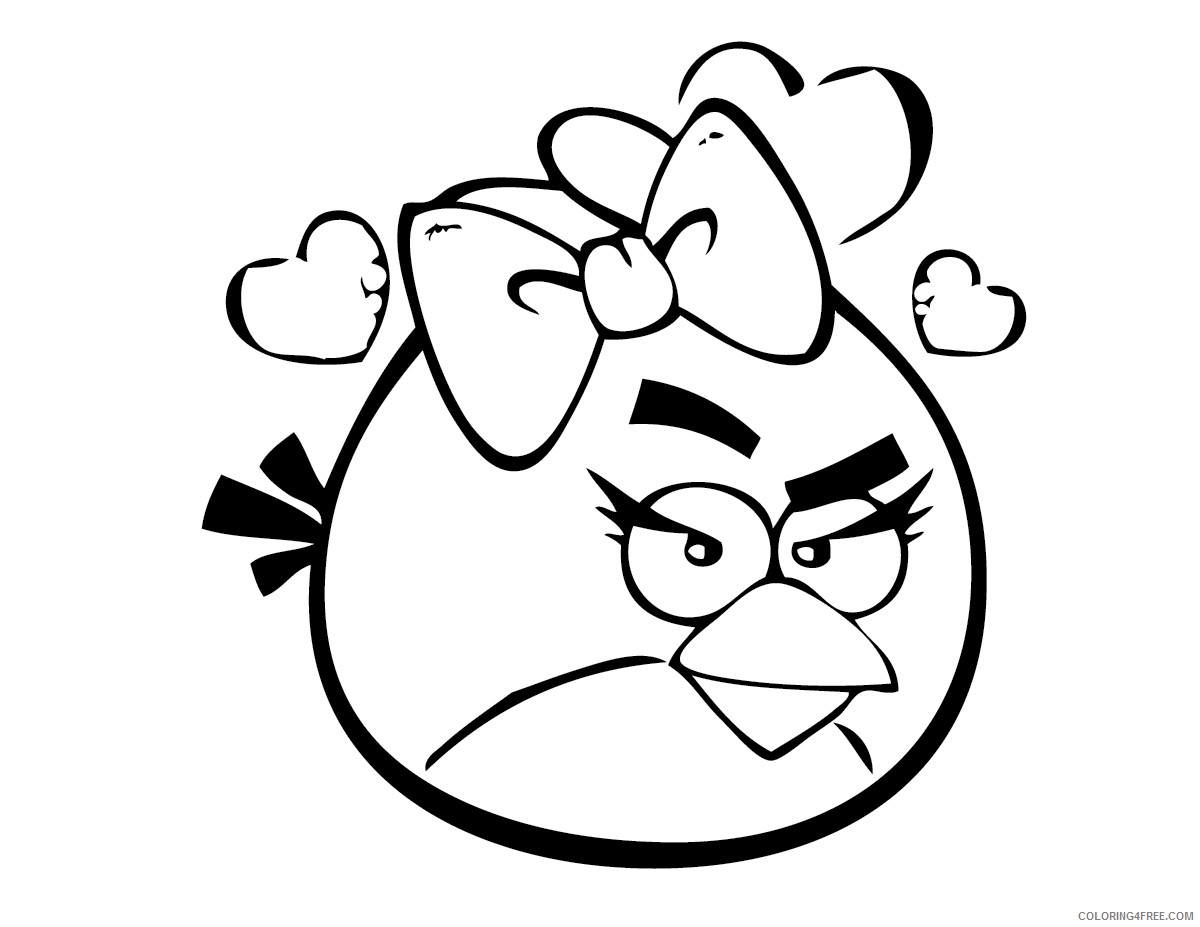 angry birds coloring pages for girls Coloring4free