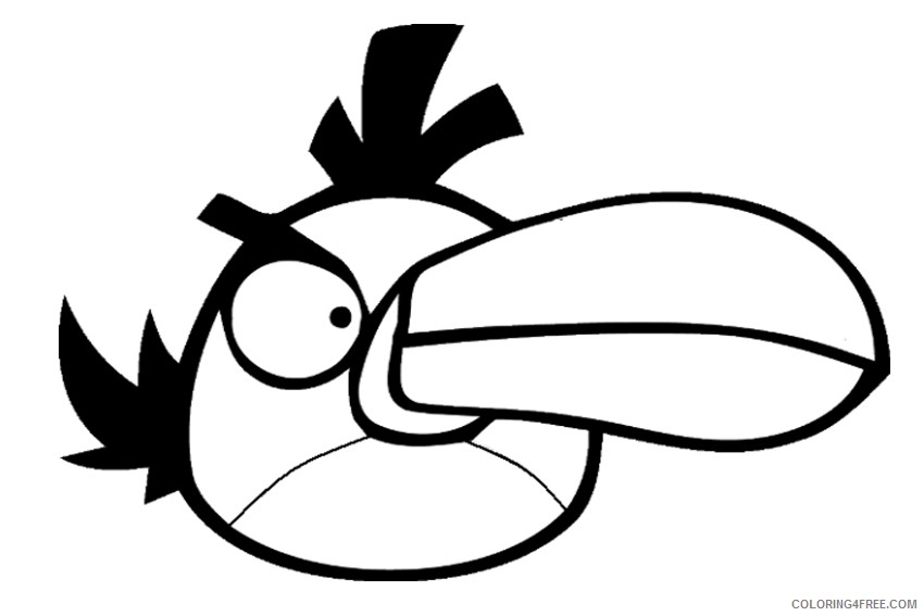 angry birds coloring pages green bird Coloring4free