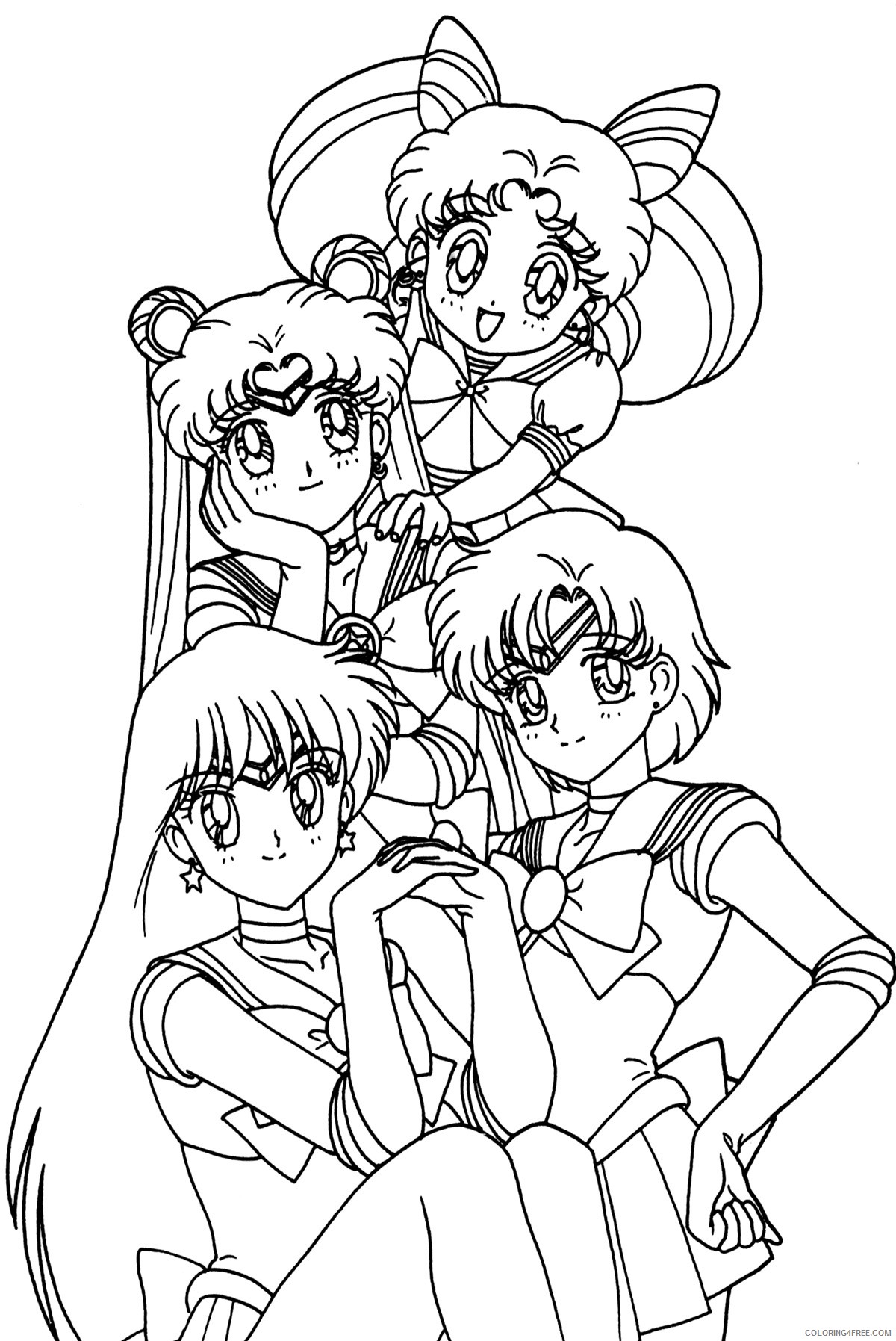 anime coloring pages sailor moon Coloring4free