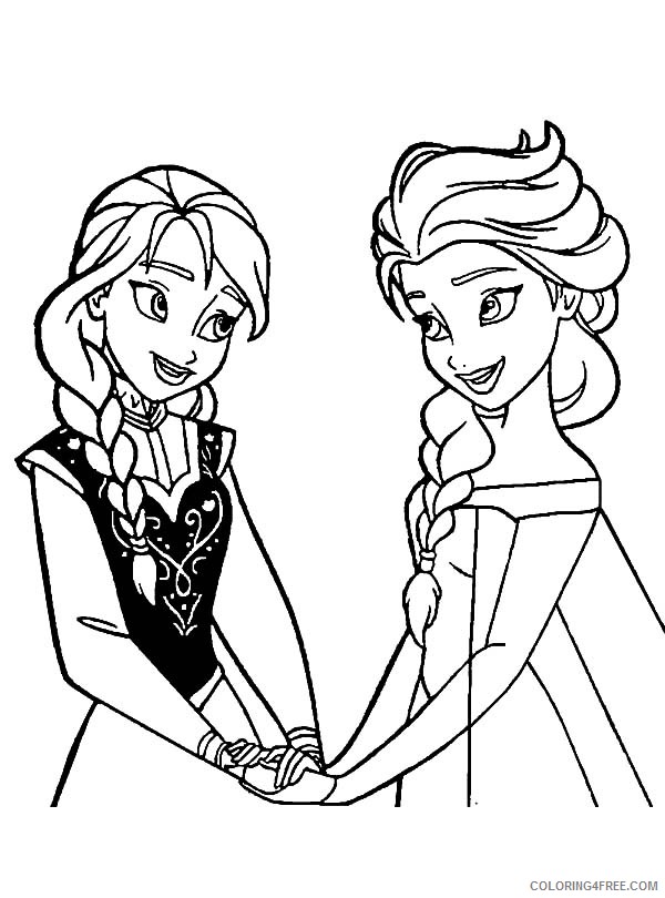 anna coloring pages and elsa Coloring4free