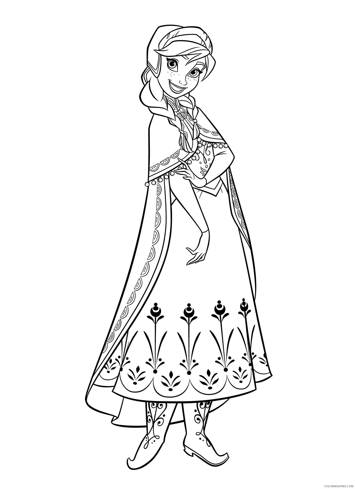 anna coloring pages for kids Coloring4free